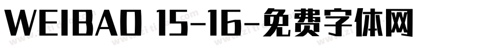 WEIBAO 15-16字体转换